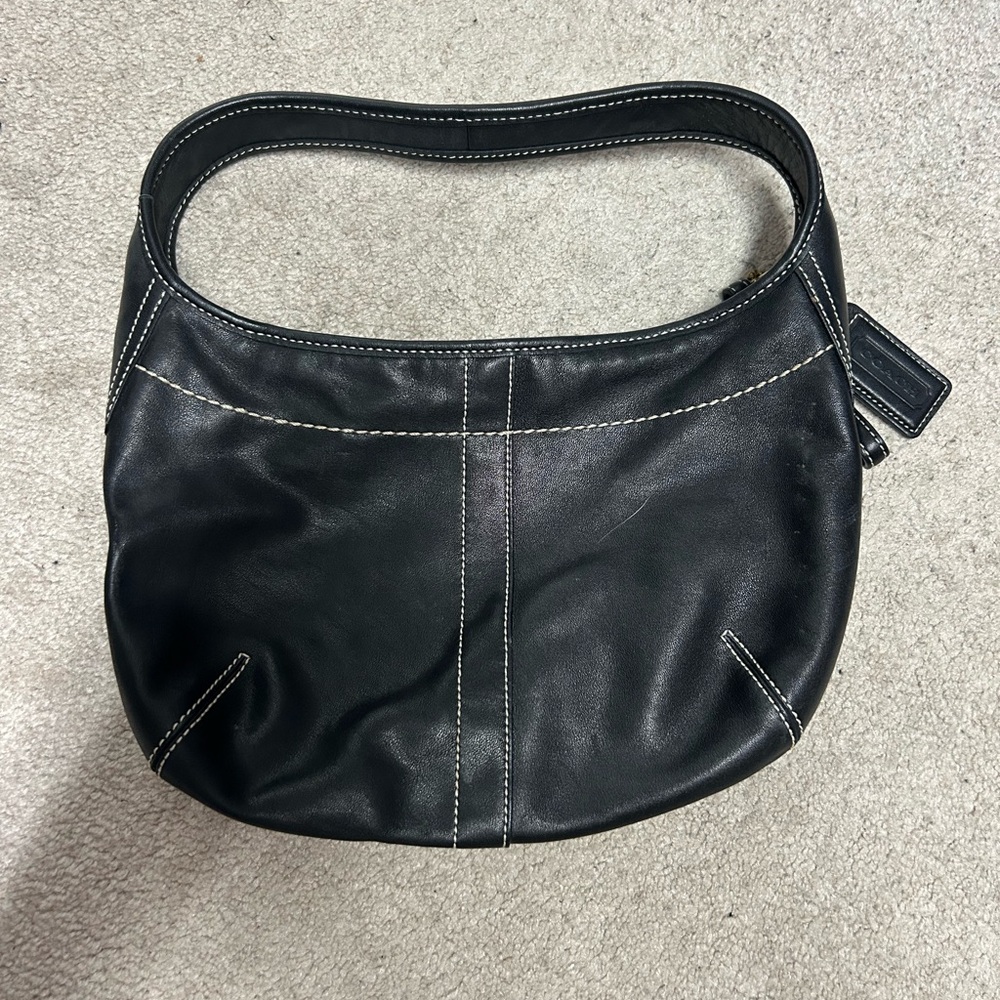 Authentic COACH Small Leather Hobo Purse